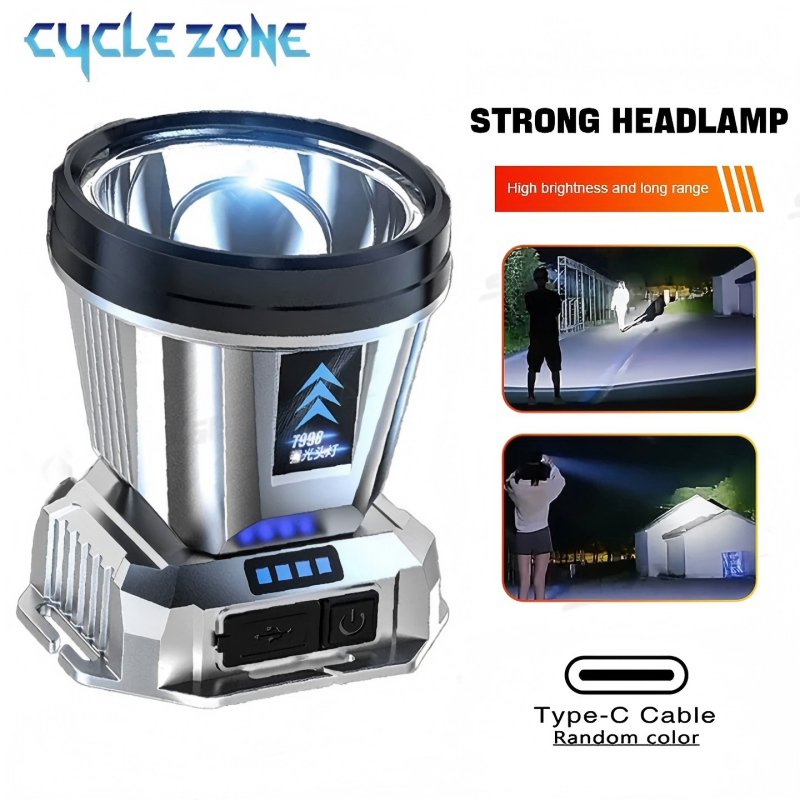 Outdoor Adventure Inc - Portable Headlight Head Flashlight TYPE-C Rechargeable