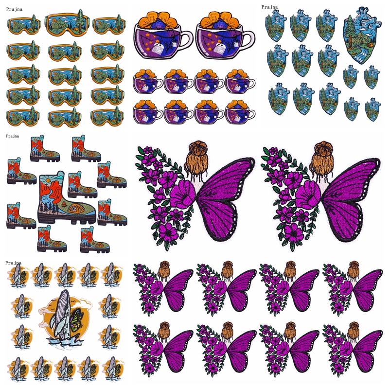 Outdoor Adventure And Travel Show - 10PCS/lots Mountain Adventure Patch Butterfly Iron