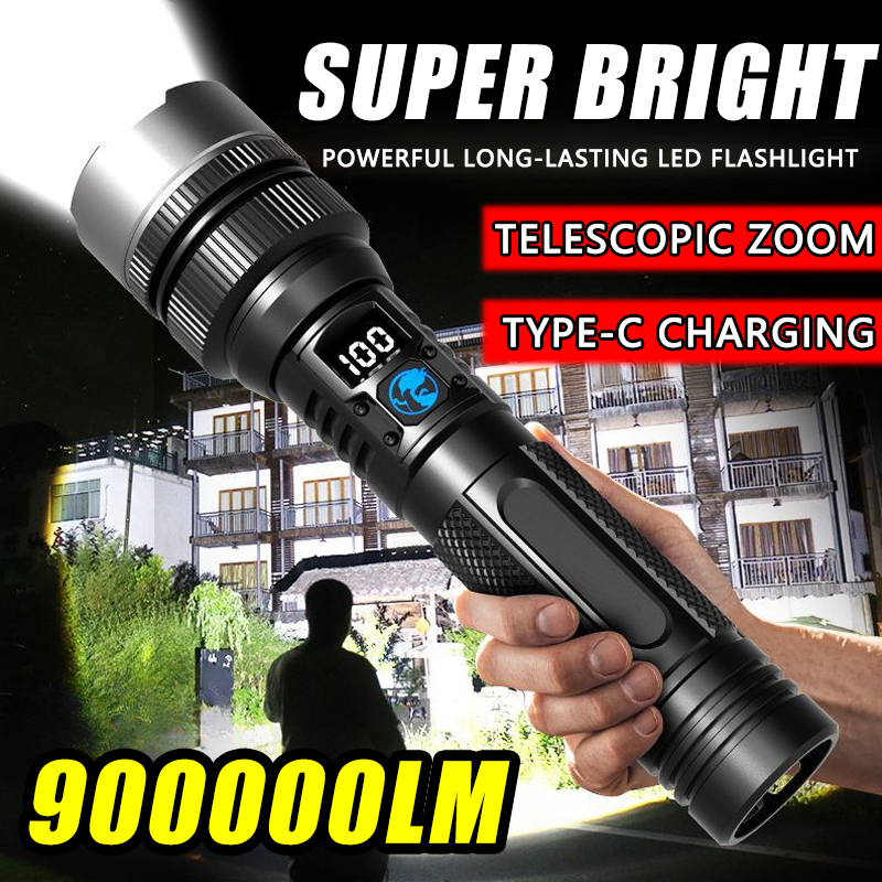 900000LM Powerful LED Flashlig - Outdoor Adventure Inc บทวิจารณ์และราคา