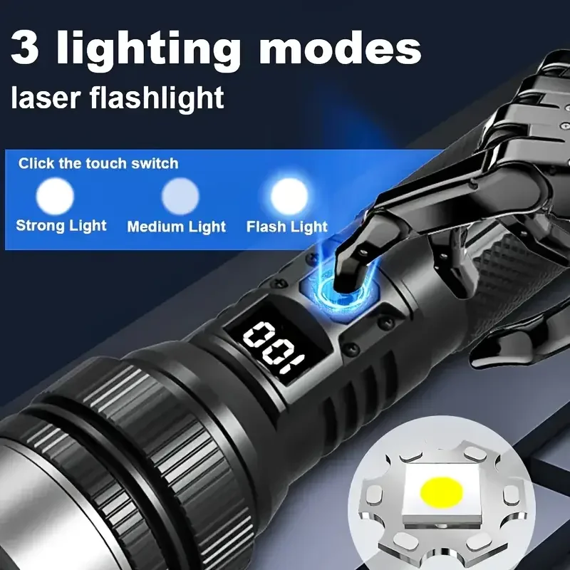 900000LM Powerful LED Flashlig - Outdoor Adventure Inc บทวิจารณ์และราคา