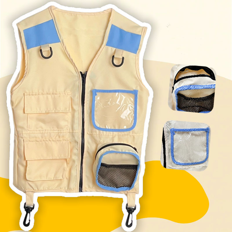 Children Explorer Vest Pretend - Outdoor Adventure Girl บทวิจารณ์และราคา
