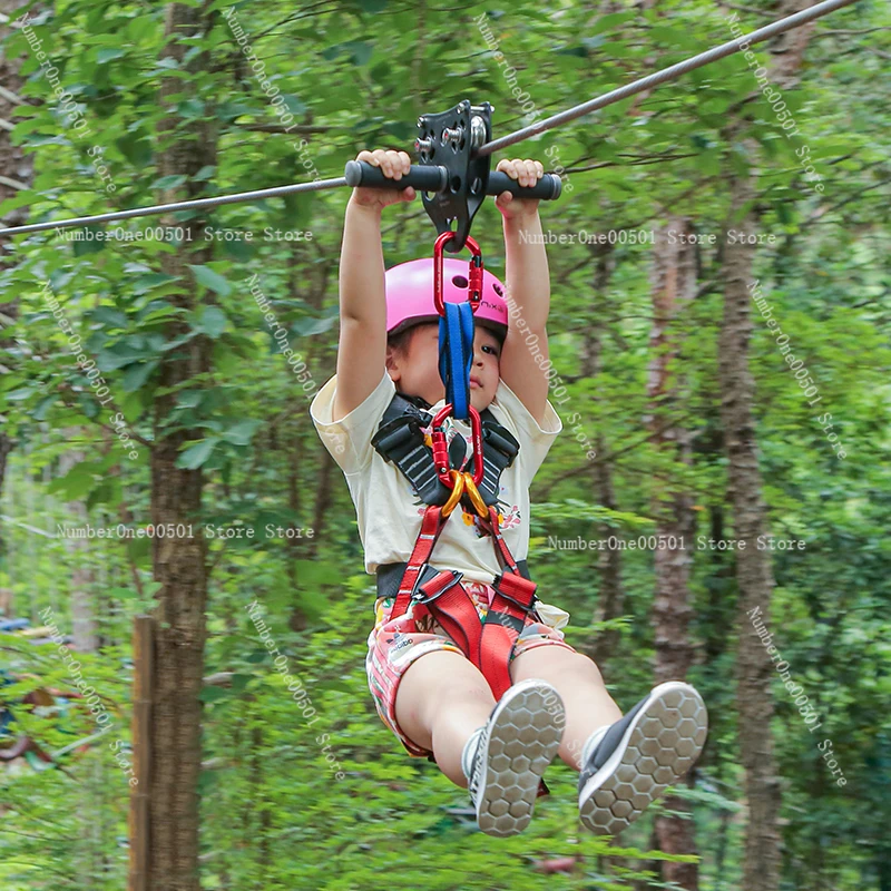 Kids Zipline Kit Playground Pu - Outdoor Adventure Ziplines & Waterfall บทวิจารณ์และราคา