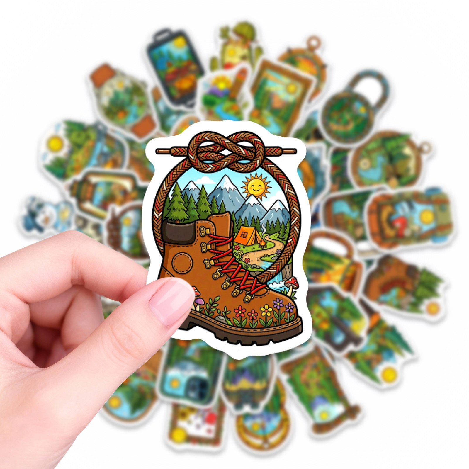 10/30/50PCS Cartoon Outdoor Ca - Outdoor Adventure Books บทวิจารณ์และราคา