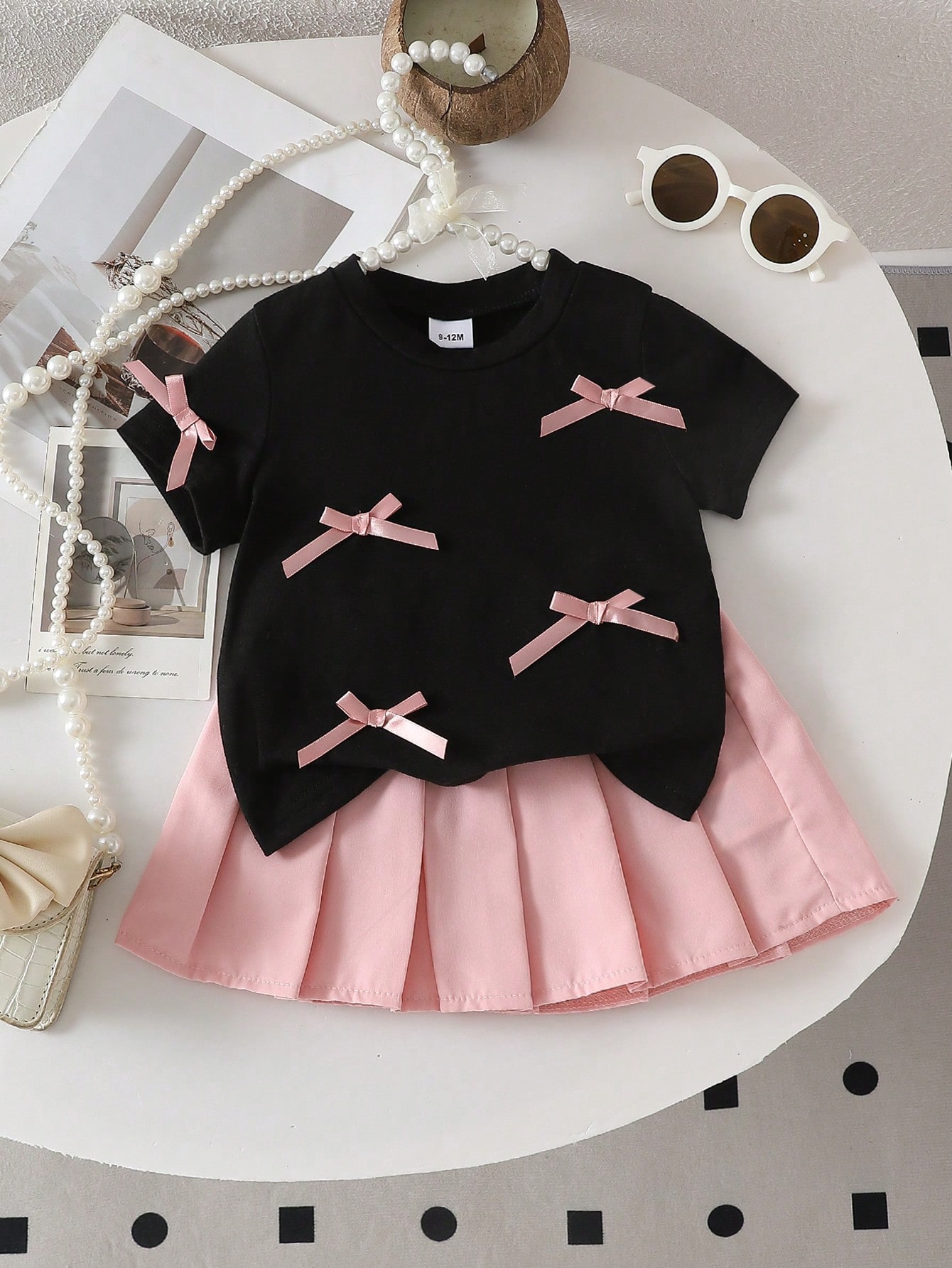 Two-piece baby girl 3D bow cas - Outdoor Adventure Girl บทวิจารณ์และราคา