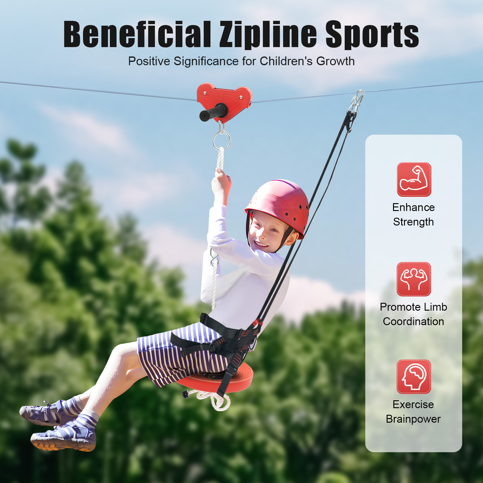 Zipline Kit, Outdoor Play, Bac - Outdoor Adventure Ziplines & Waterfall บทวิจารณ์และราคา