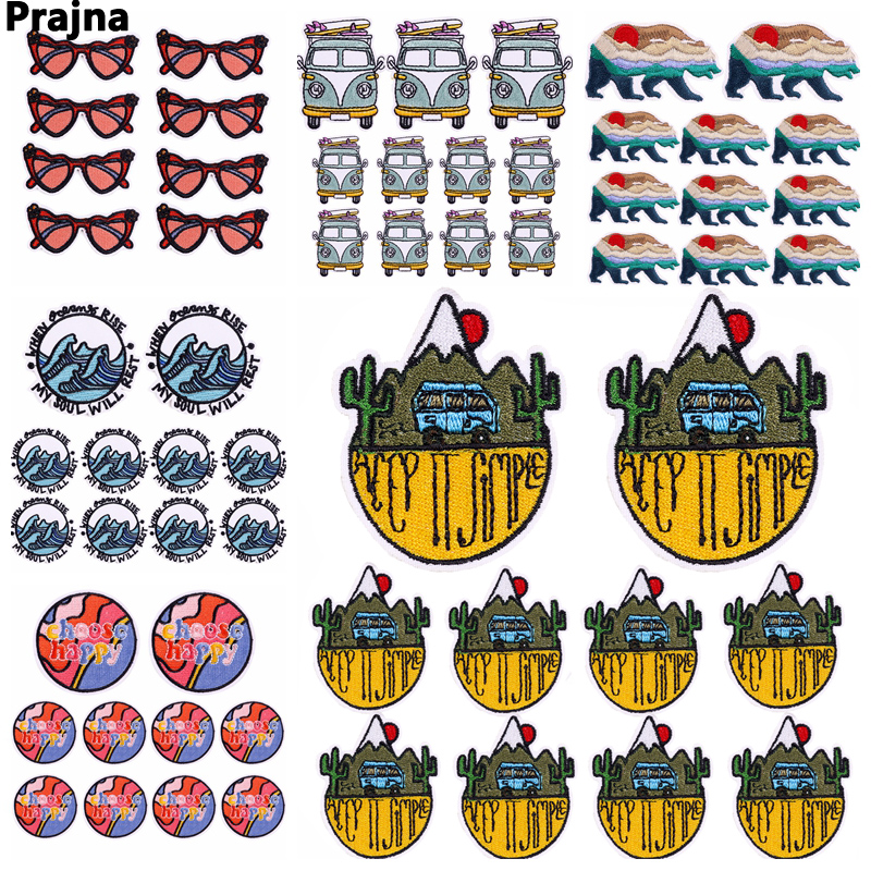 10PCS Iron On Patches Outdoor  - Outdoor Adventure And Travel Show บทวิจารณ์และราคา
