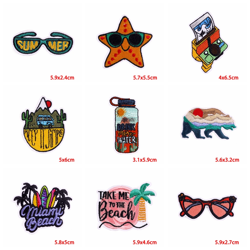 10PCS Iron On Patches Outdoor  - Outdoor Adventure And Travel Show บทวิจารณ์และราคา