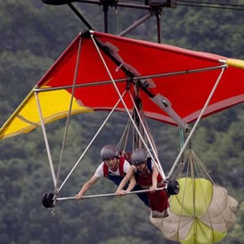 Outdoor Gliding Zipline Swingi - Outdoor Adventure Ziplines & Waterfall บทวิจารณ์และราคา