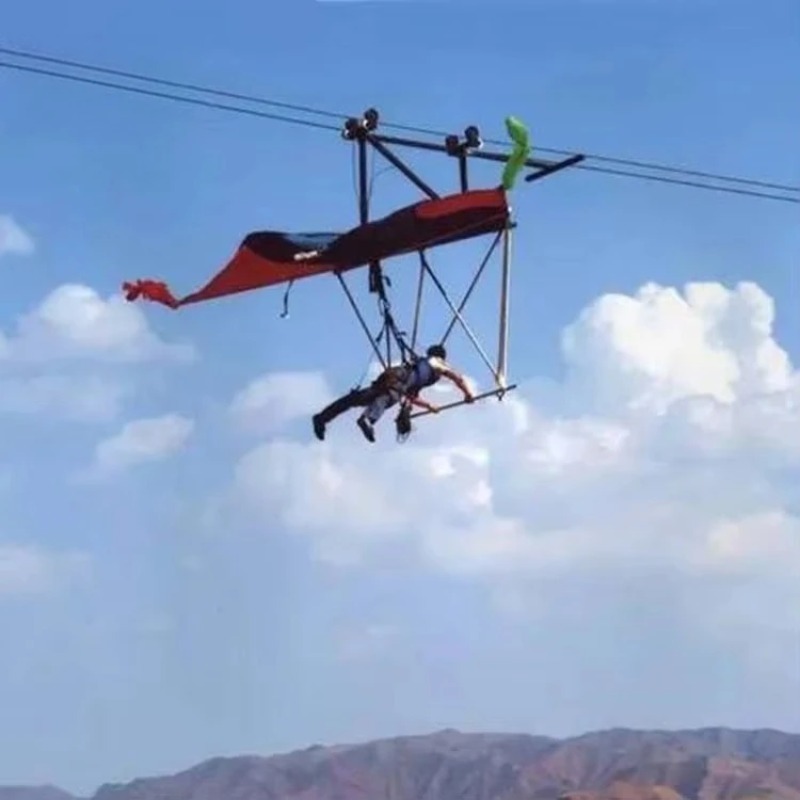 Outdoor Gliding Zipline Swingi - Outdoor Adventure Ziplines & Waterfall บทวิจารณ์และราคา