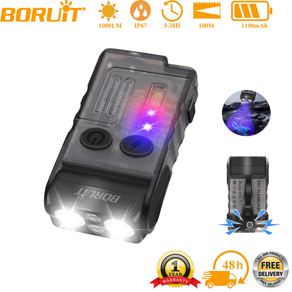BORUiT V20 EDC Keychain Flashl - Outdoor Adventure Inc บทวิจารณ์และราคา