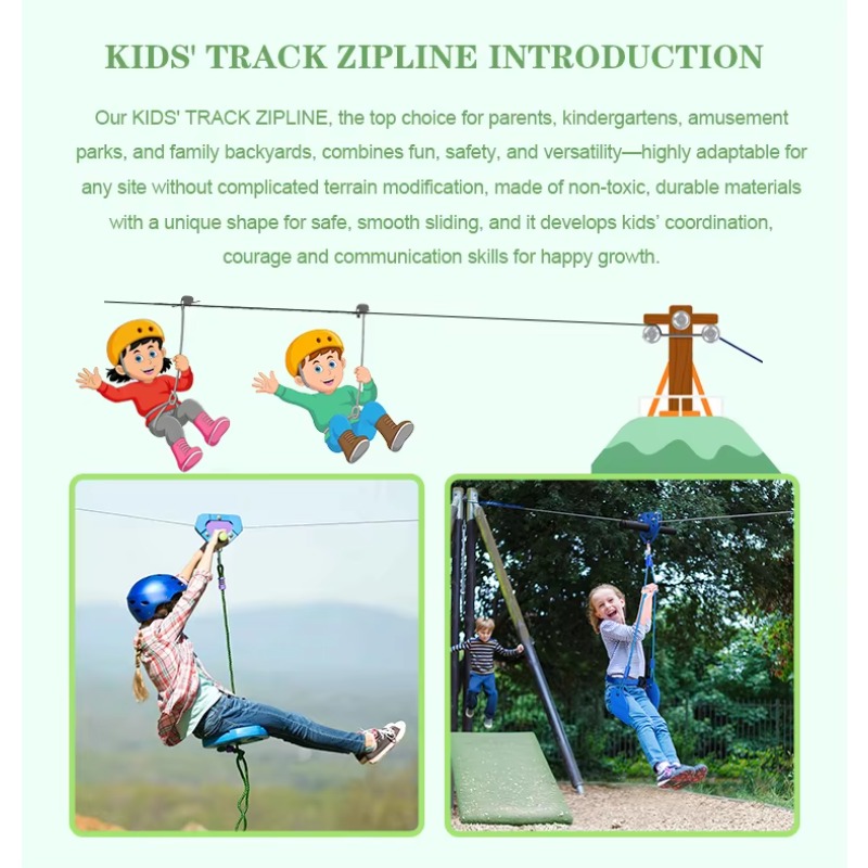 Zipline Game Set Outdoor zipli - Outdoor Adventure Ziplines & Waterfall บทวิจารณ์และราคา